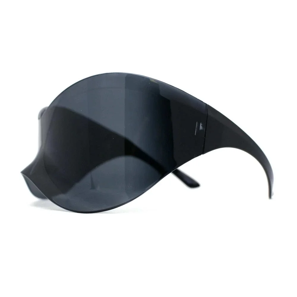 Shield Sunglasses Visor‎ Futuristic Cyclops Mono Lens Mask Goggle Cover Face New